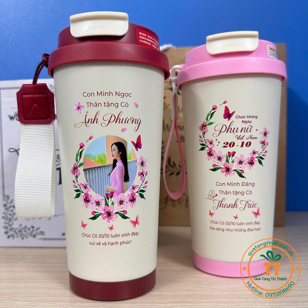 cốc giữ nhiệt quà tặng 20-10