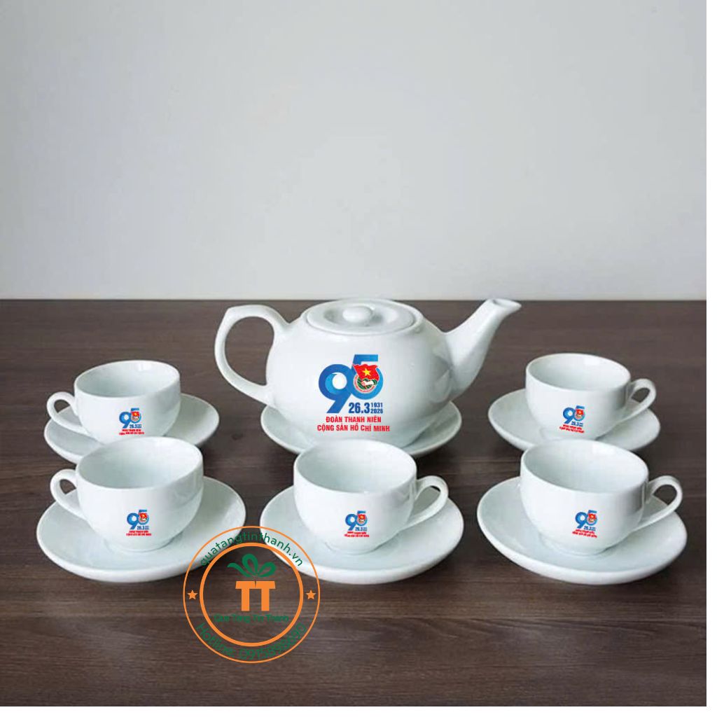 bộ ấm chén quà tặng 90 năm thành lập đoàn