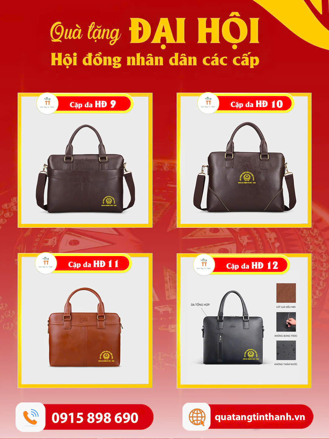 quà tặng đại hội hội đồng nhân dân