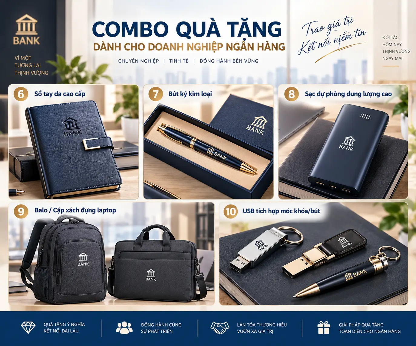 Quà tặng công sở & công nghệ (Khách hàng Doanh nghiệp tầm trung)