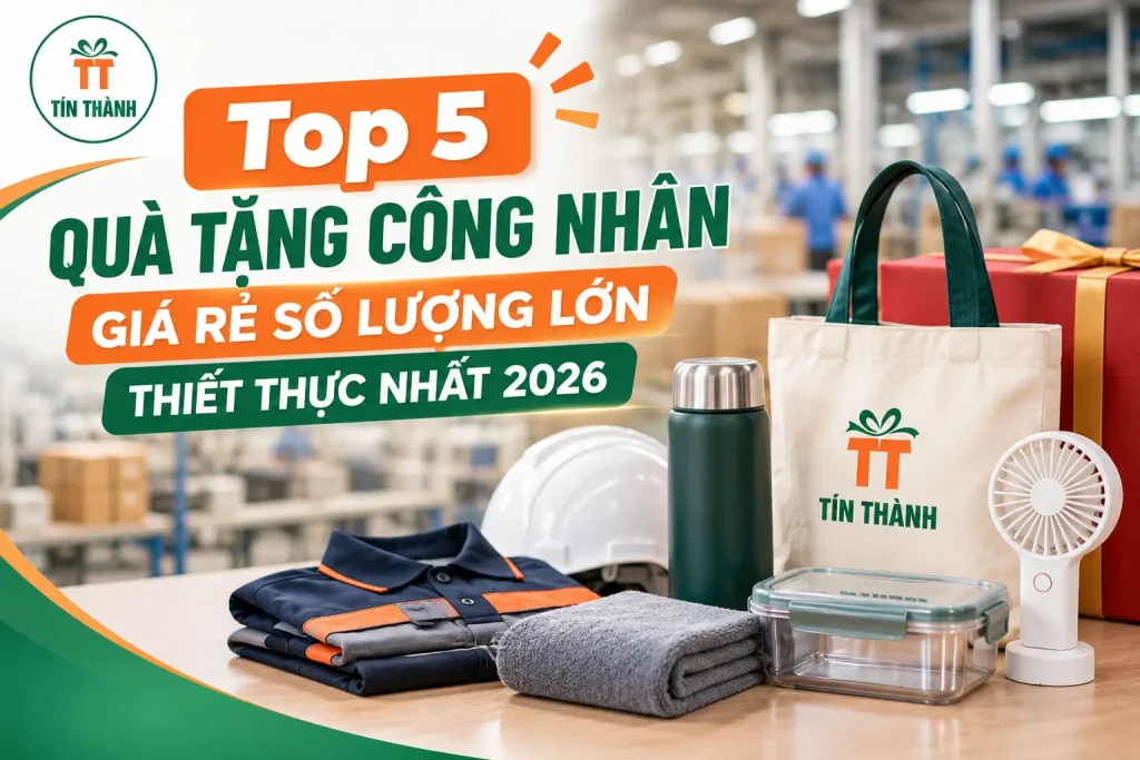 Top 5 quà tặng công nhân giá rẻ số lượng lớn thiết thực nhất 2026